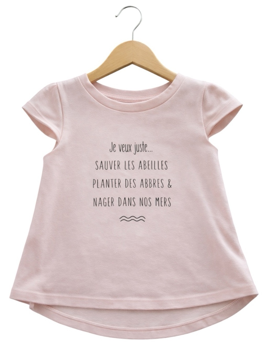 10/$15 Tag Baby Girl Soft Pink "Save the Bees" T-Shirt